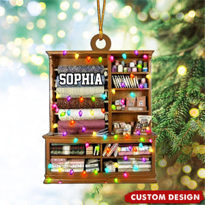 Personalized Sewing Lights Ornament, Gift For Sewing Lovers - 2024 New Release