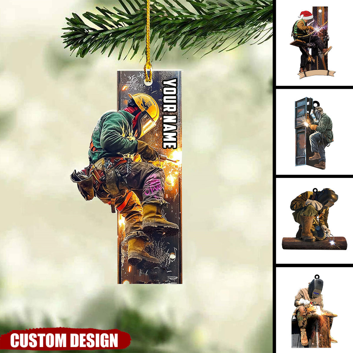 Personalized Ironworker Christmas Ornaments - Gifts For Iron Worker-2024 New Release