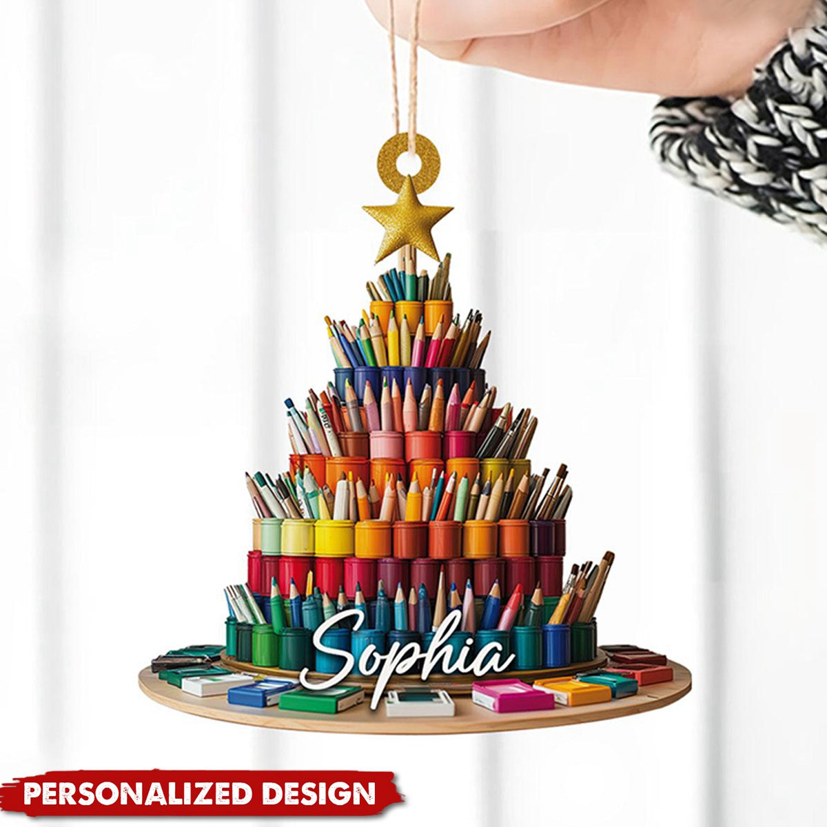 Personalized Painting Palette Ornament-Gift For Drawing Artist-2024 New Release