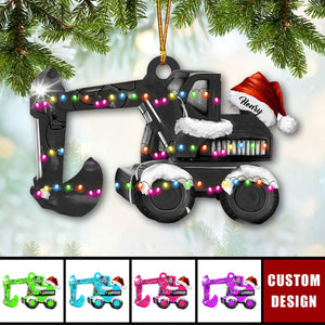 Personalized Excavator Christmas Ornament - 2024 New Release