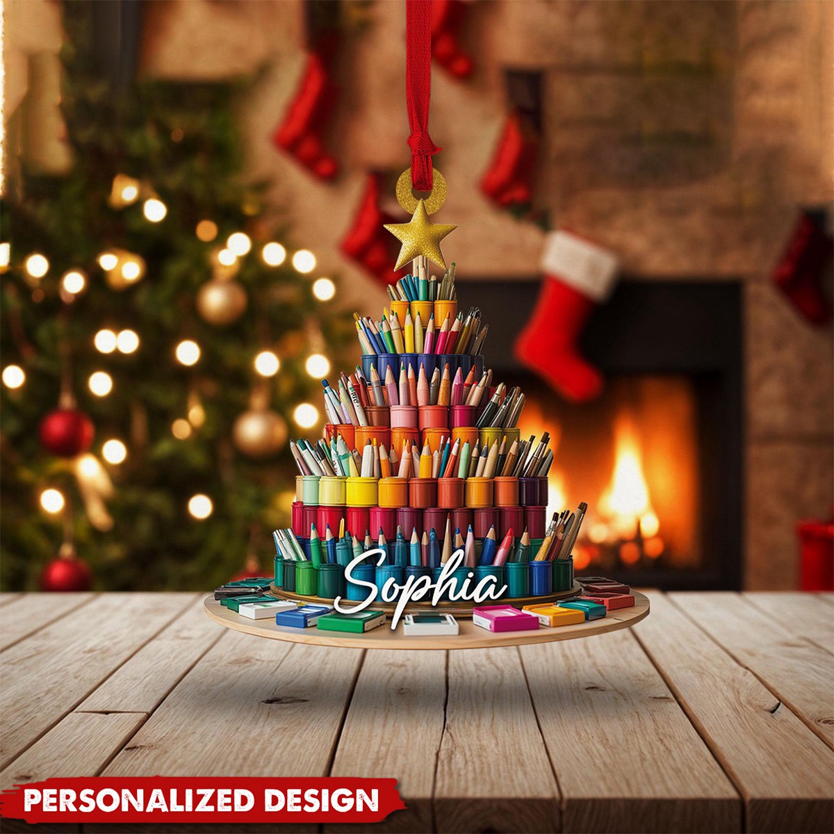 Personalized Painting Palette Ornament-Gift For Drawing Artist-2024 New Release