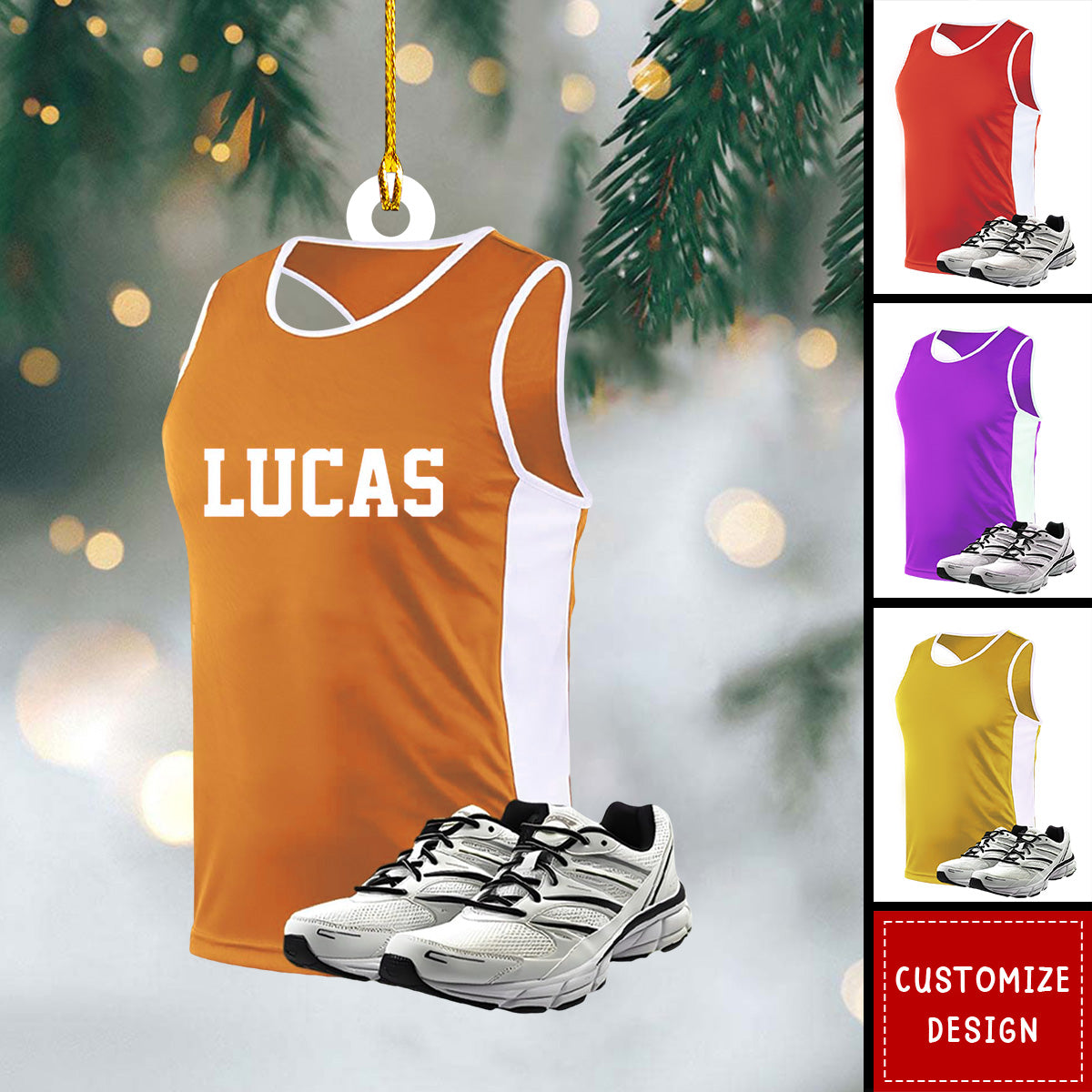 2024 New Release Personalized Running Christmas Ornament - Gift For Runner
