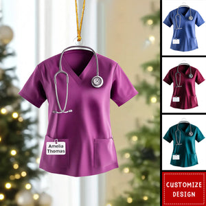 Personalized Scrub Acrylic Christmas Ornament-2024 New Release
