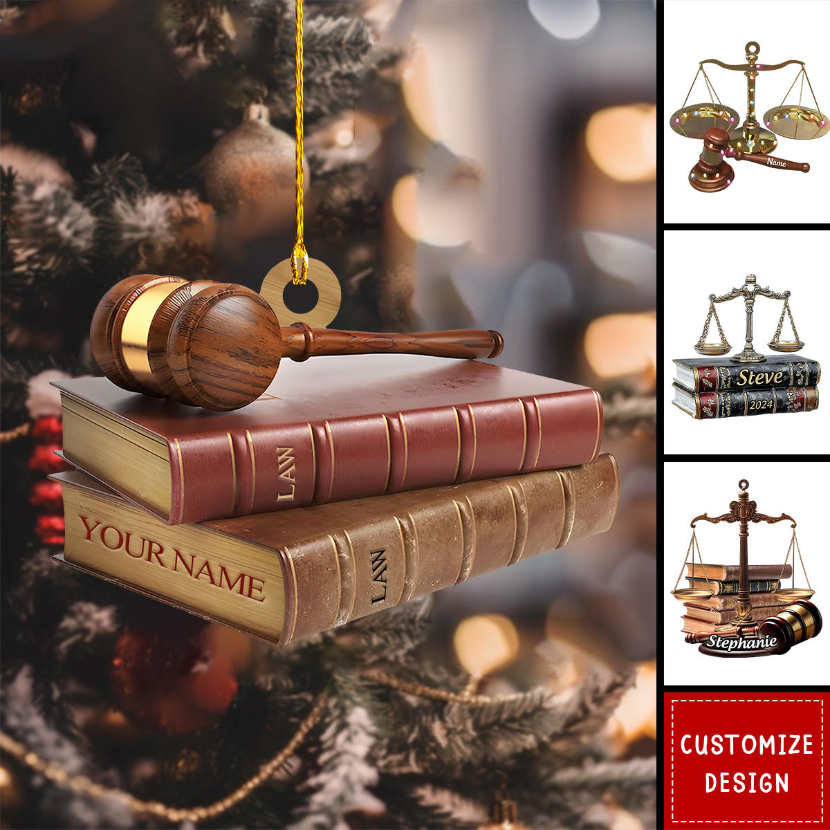 2024 New Release Personalized Lawyer Christmas Ornament - Gift For Lawyer