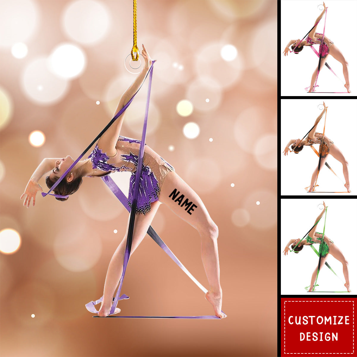 Personalized Gymnastics Christmas Ornament-2024 New Release
