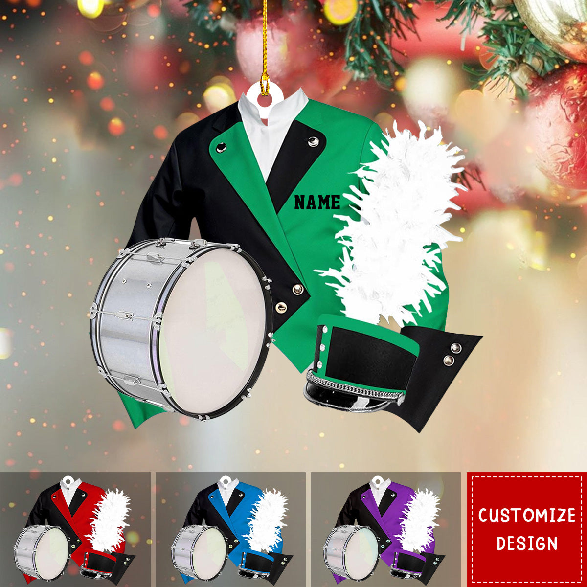 2024 New Release-Personalized Marching Band Uniform Christmas Ornament