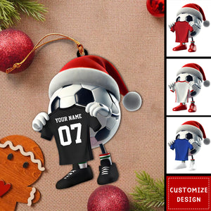 Personalized Soccer Christmas Ornament Gift For Soccer Lovers-2024 New Release