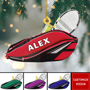 Personalized Tennis Bag Ornament-Gifts For Badminton Lovers - 2024 New Release