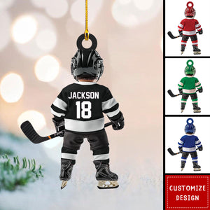 Personalized Hockey Christmas Ornament-Gifts For Hockey Lover-2024 New Release