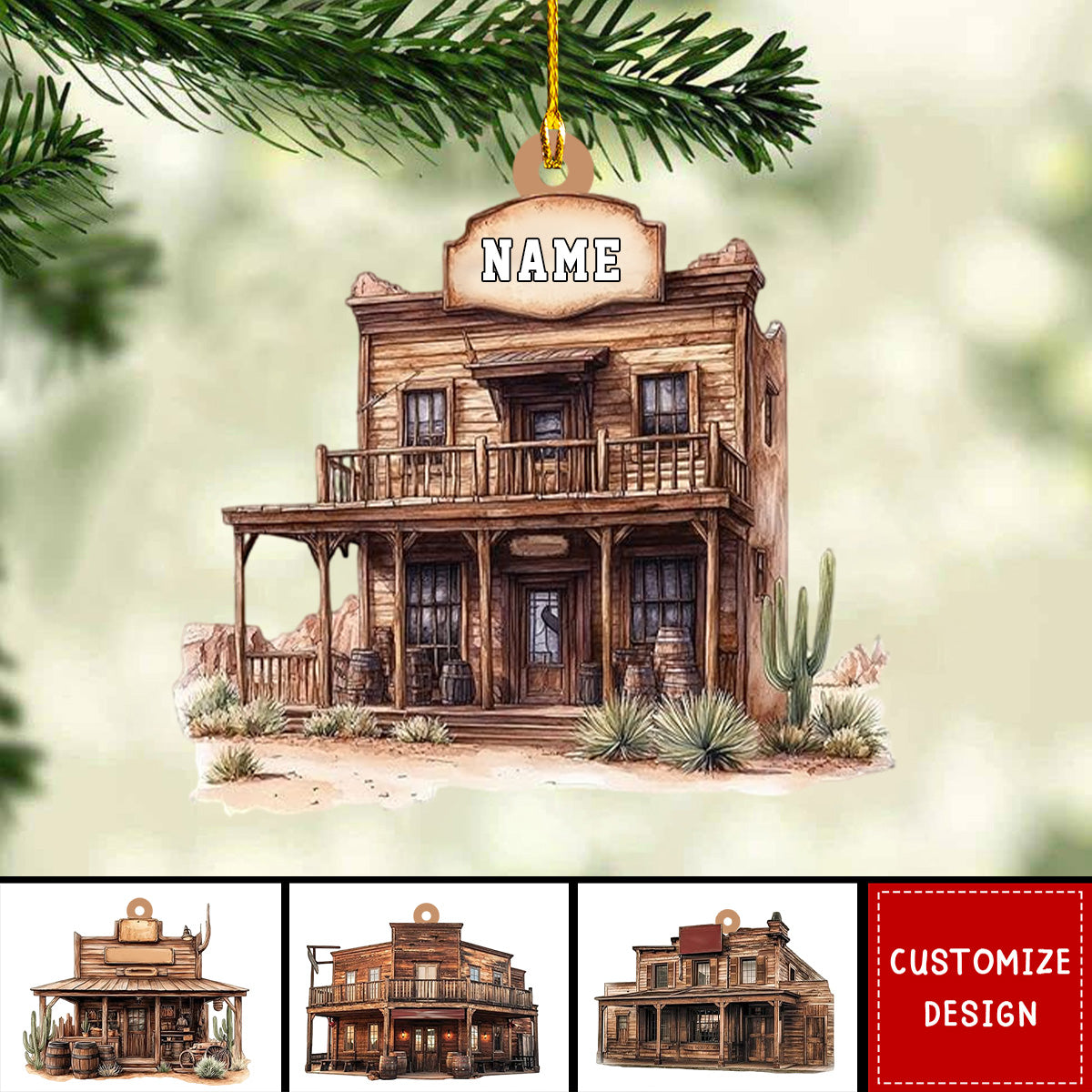 Personalized Horse House Ornament