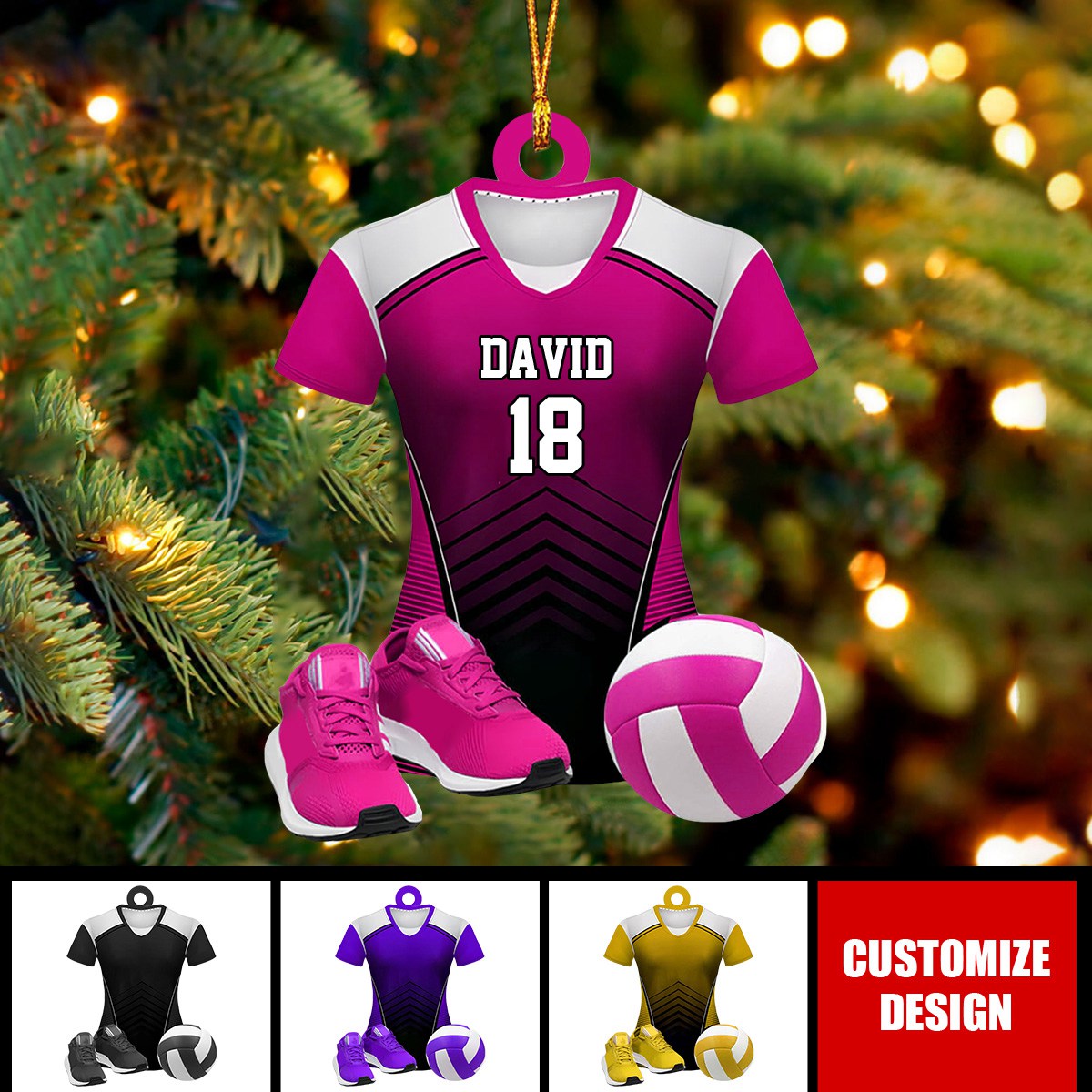 Personalized Volleyball Uniform Christmas Ornament Gift For Volleyball Lover - 2024 New Release