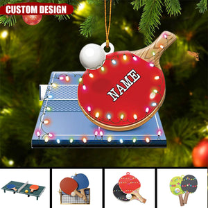 2024 New Release Personalized Ping Pong Christmas Ornament - Gift For Ping Pong Lover