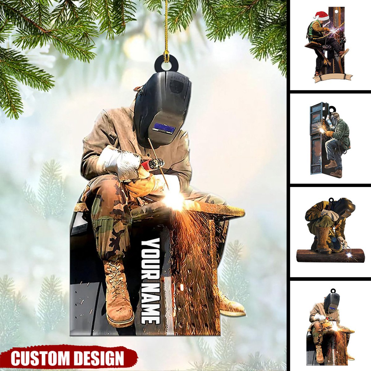 Personalized Ironworker Christmas Ornaments - Gifts For Iron Worker-2024 New Release