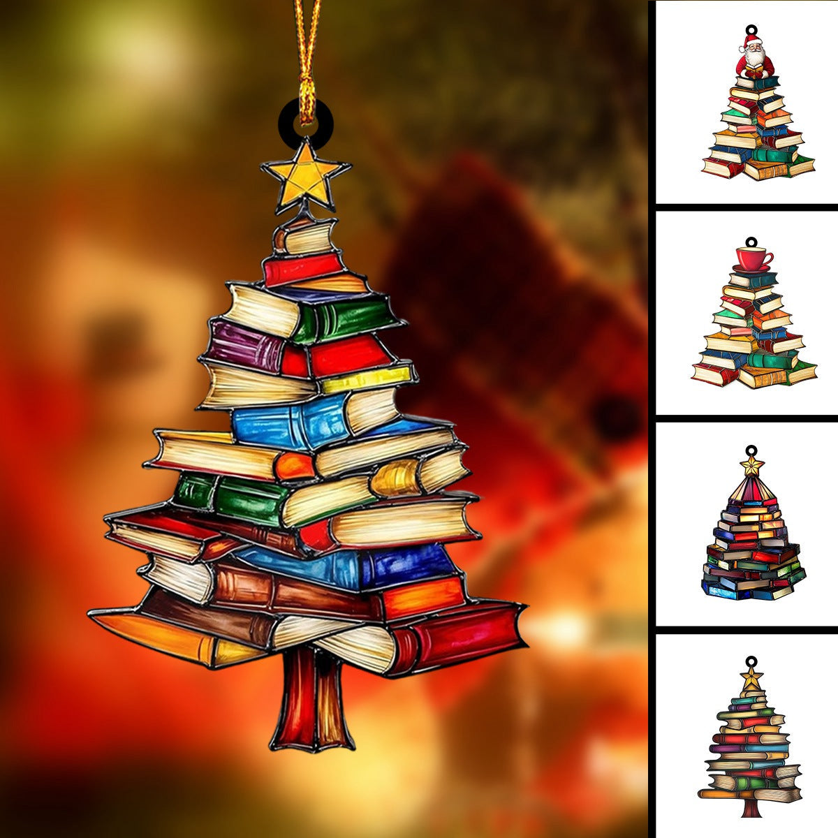 Christmas Book Tree Ornament--Gift For Book Lover-2024 New Release