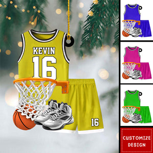 Personalized Basketball Christmas Ornament-Gift for  Basketball Players -2024 New Release