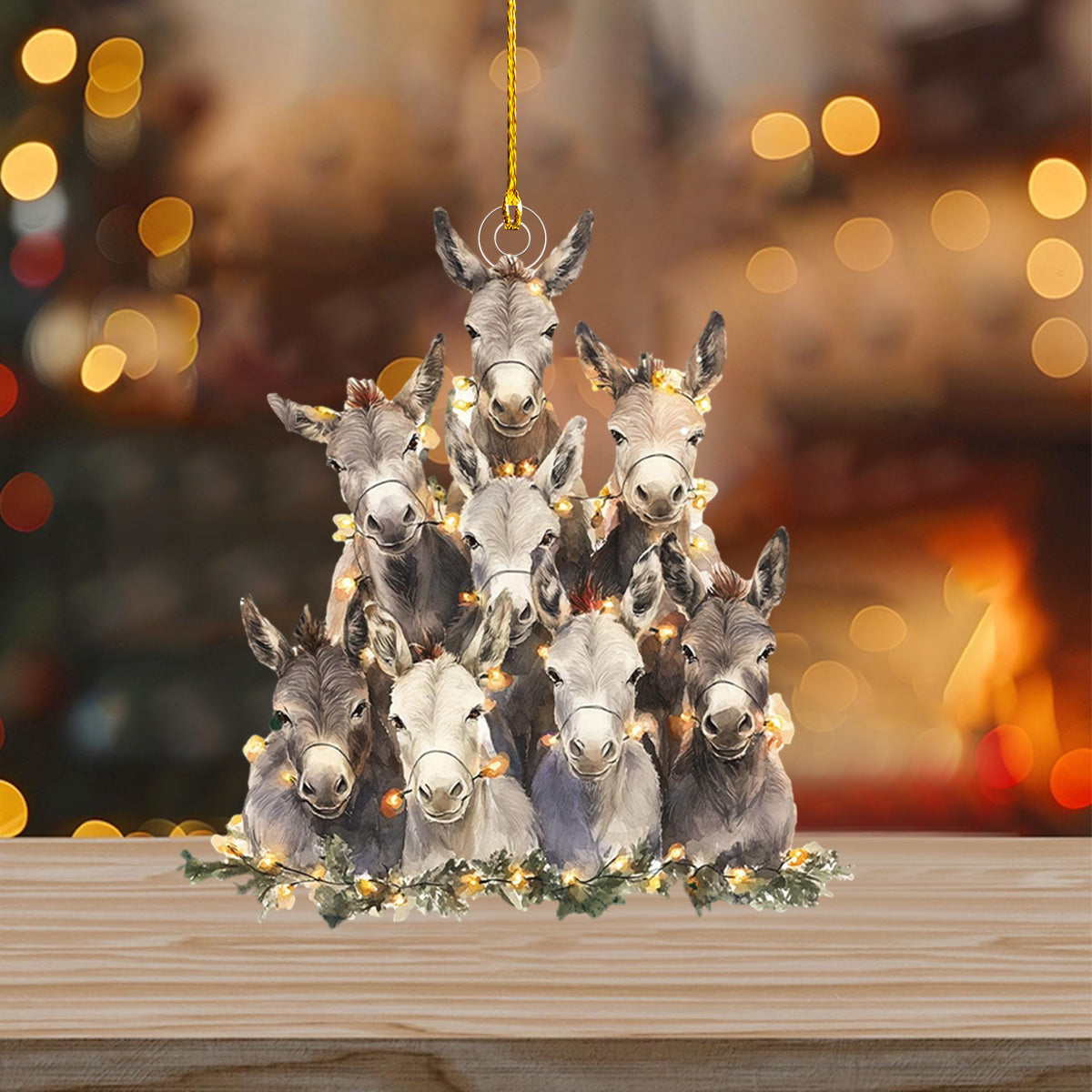 2024 New Release-Donkey Christmas Ornament-Gift for Donkey Lover