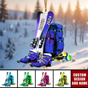 2024 New Release Personalized Snowboard Christmas Ornaments -Gifts For Skiing Lover