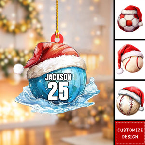 Personalized Sport Ball Christmas Ornament Gift for Sport Lover-2024 New Release
