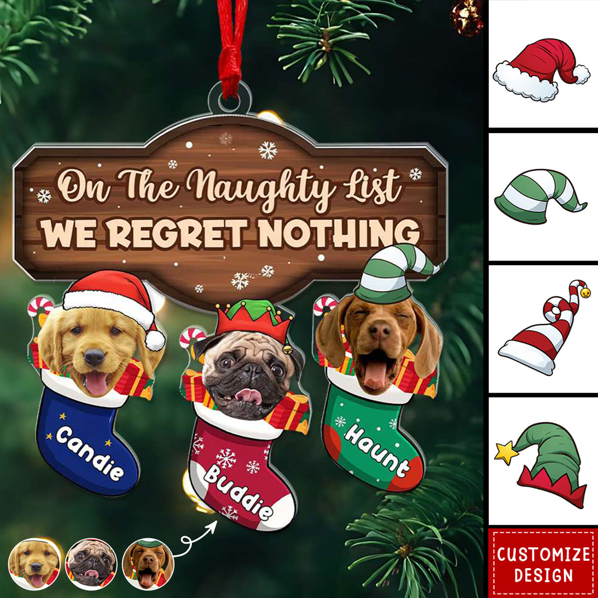 2024 New Release Personalized Photo Christmas Ornament - Gift For Family