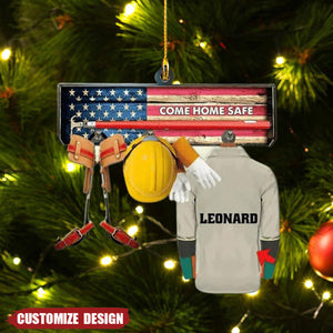 Personalized Lineman Ornaments - Gift for Lineman - 2024 New Release