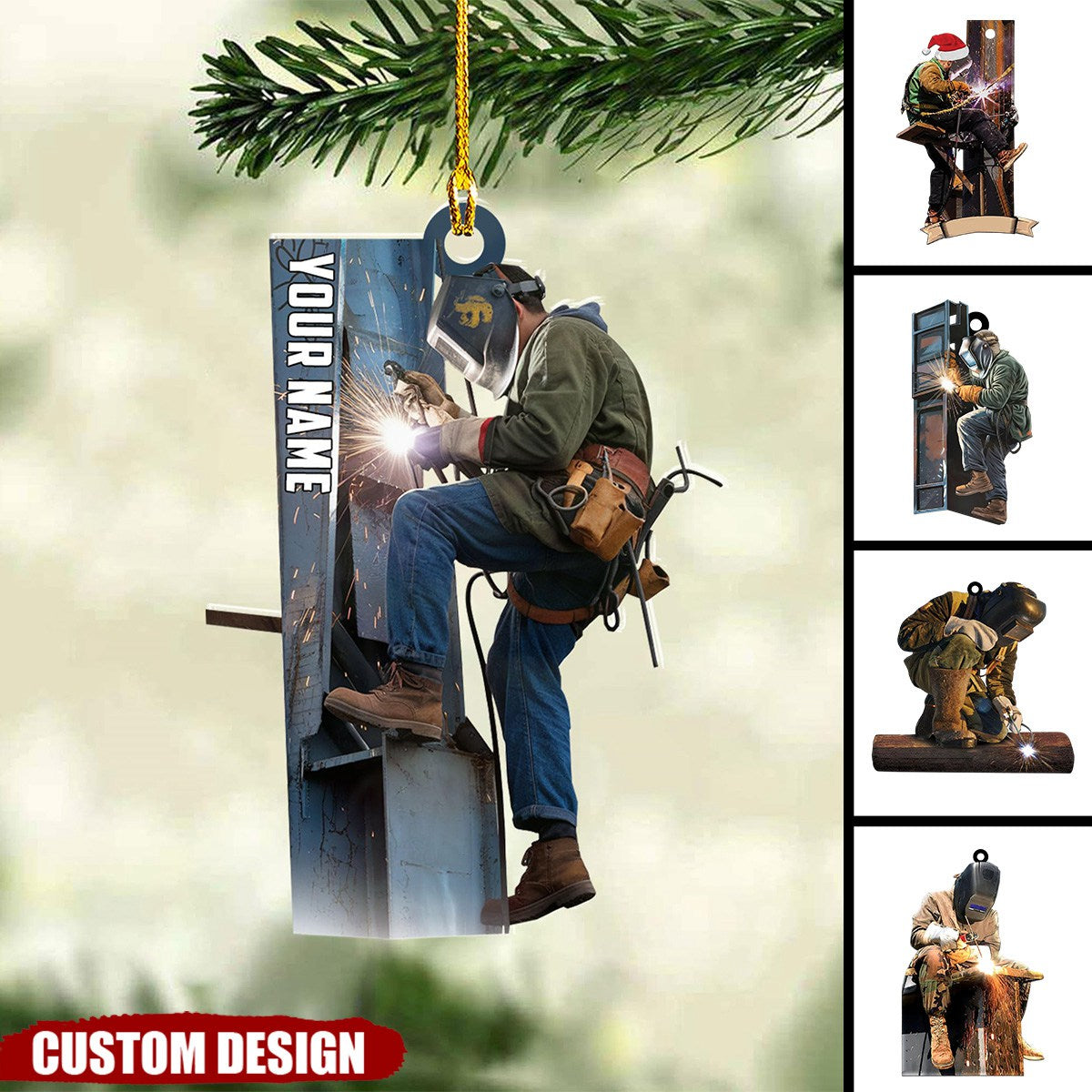 Personalized Ironworker Christmas Ornaments - Gifts For Iron Worker-2024 New Release