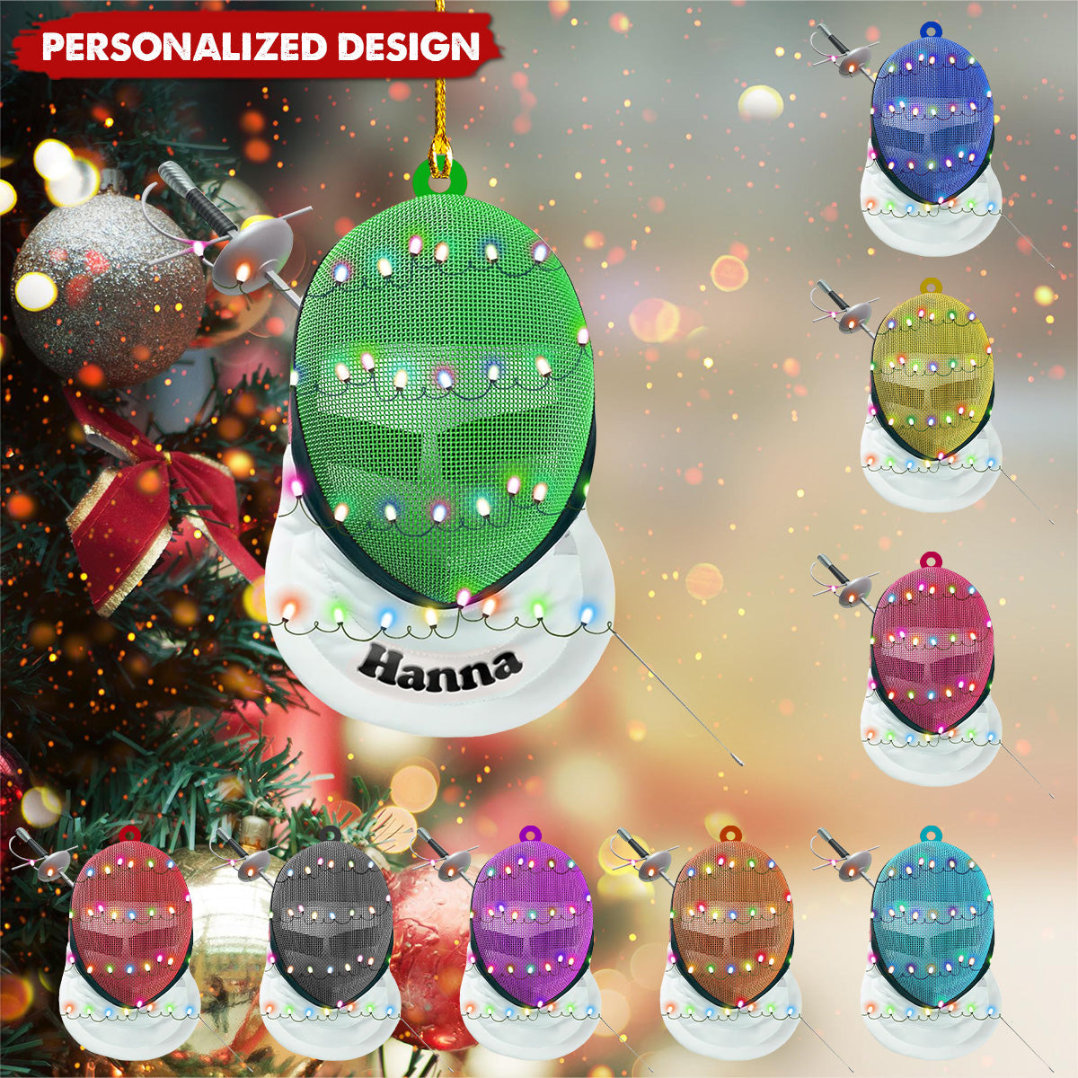 Personalized Fencing Ornaments-Gifts For Fencing Lovers-2024 New Release