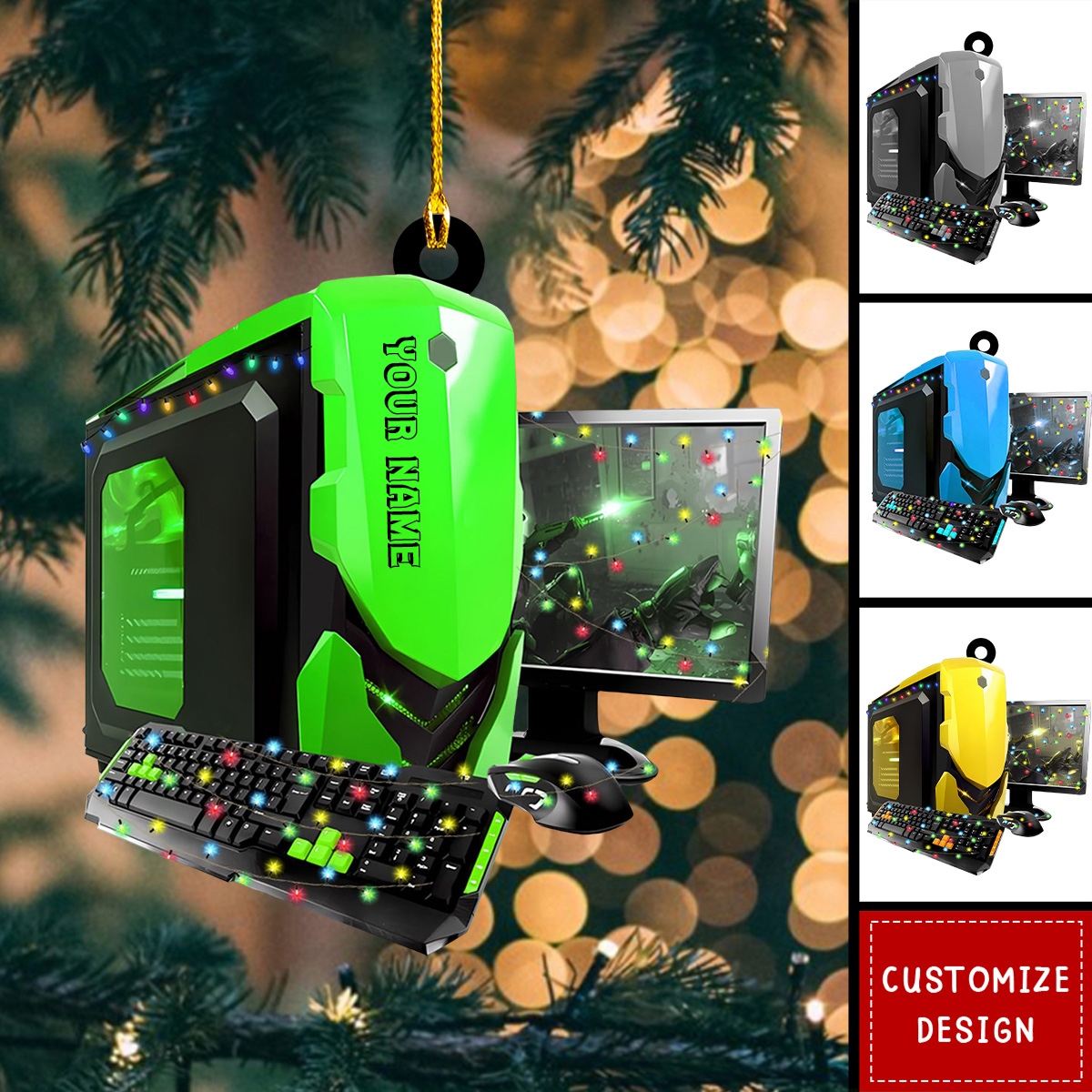 Personalized Gaming Ornaments-Gift For Game Lover-2024 New Release