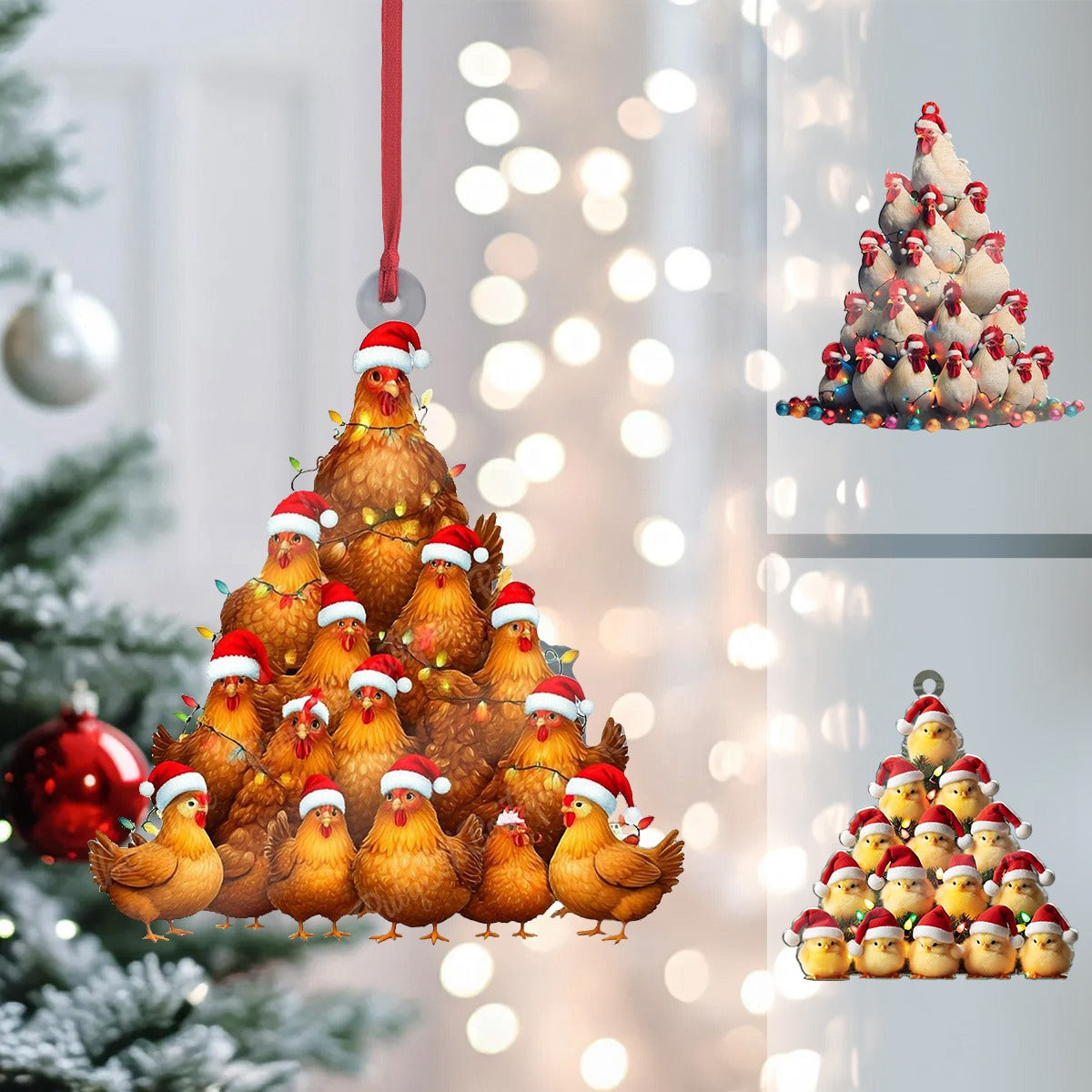 2024 New Release - Chicken Christmas Tree Ornament