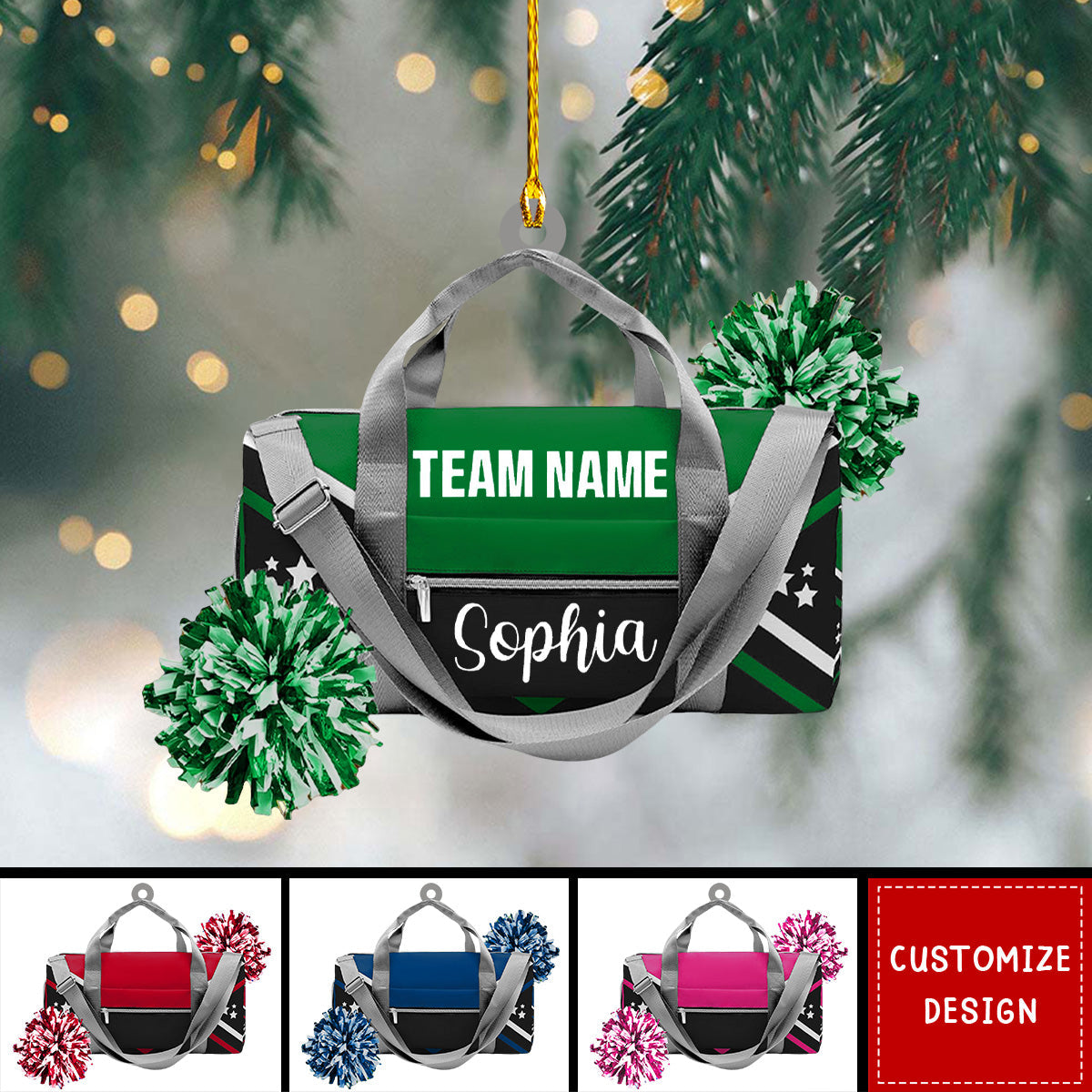 Personalized Cheerleading Ornament - 2024 New Release