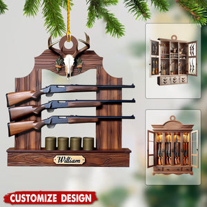 Personalized Gun Shelf Christmas Ornament-2024 New Release