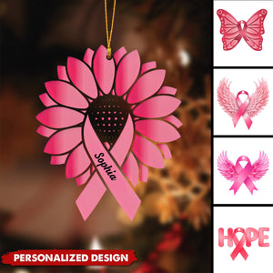 Personalized Breast Cancer Christmas Ornament-2024 New Release