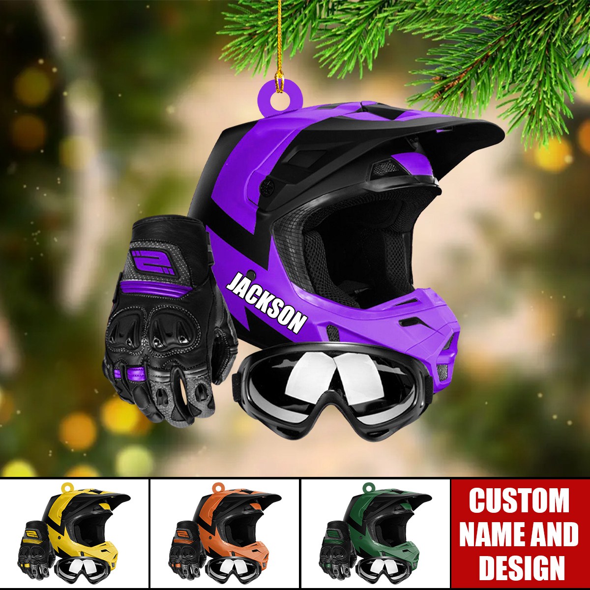 Personalized Dirt Bike Ornament-Gifts For Motocross Rider-2024 New Release