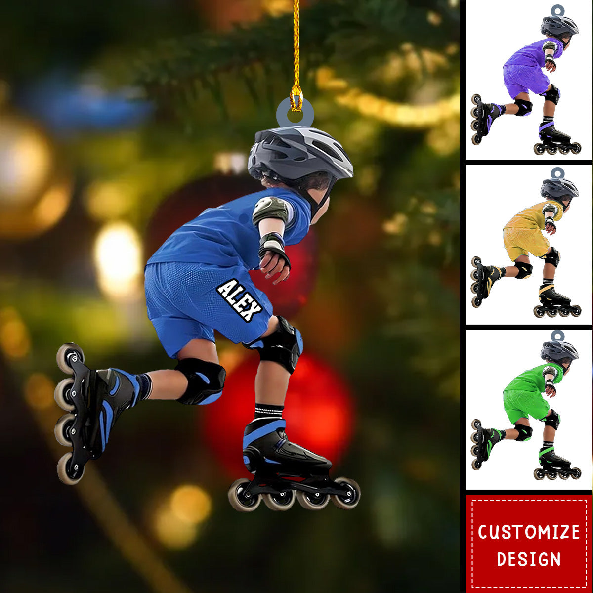 Personalized Roller skating Ornament-Gift For Roller Skater Lover-2024 New Release