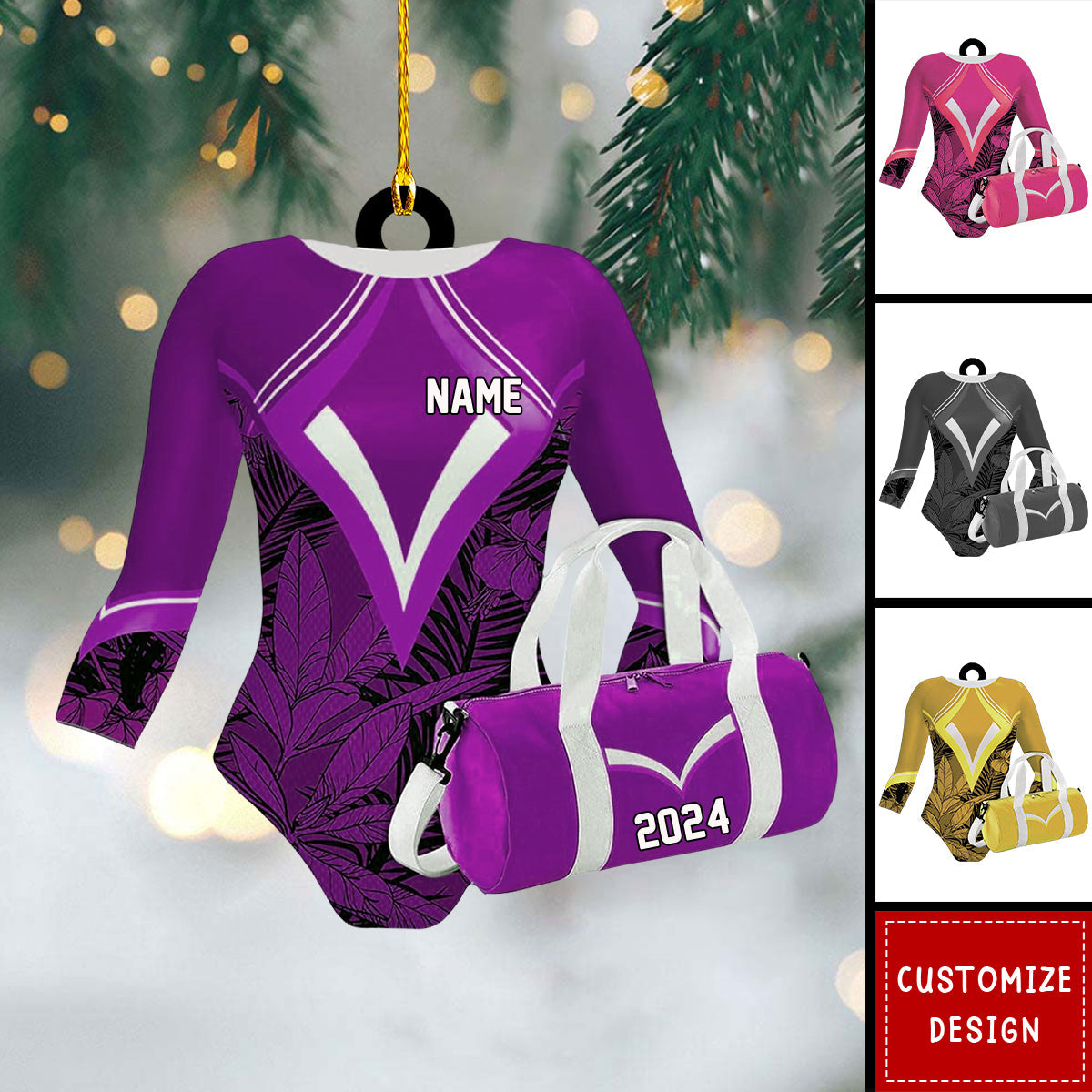Personalized Gymnastics Ornaments - 2024 New Release