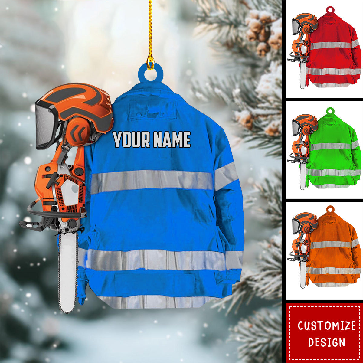 Personalized Arborist Christmas Ornament Gift For Lumberjacks-2024 New Release