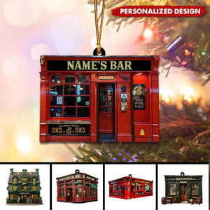 Personalized Pub Ornaments-Gift For Bartender-2024 New Release