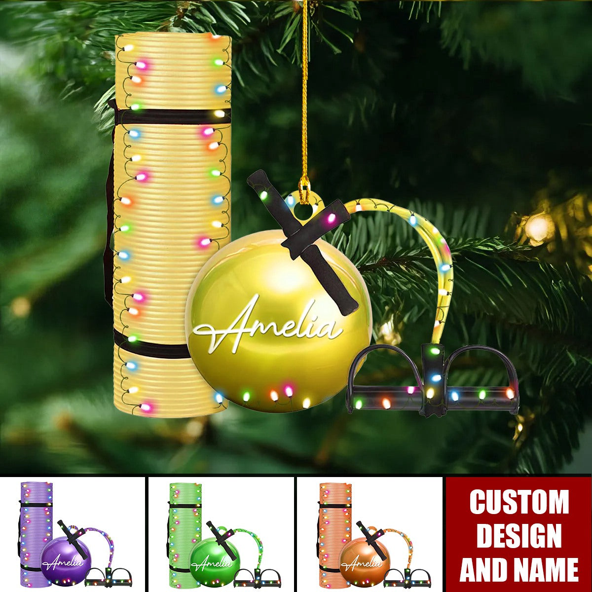 2024 New Release Personalized Pilates equipment Christmas Ornament - Gift For Pilates Lover