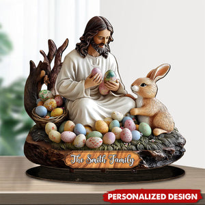 He Is Risen-Personalized Christian Big Freestanding