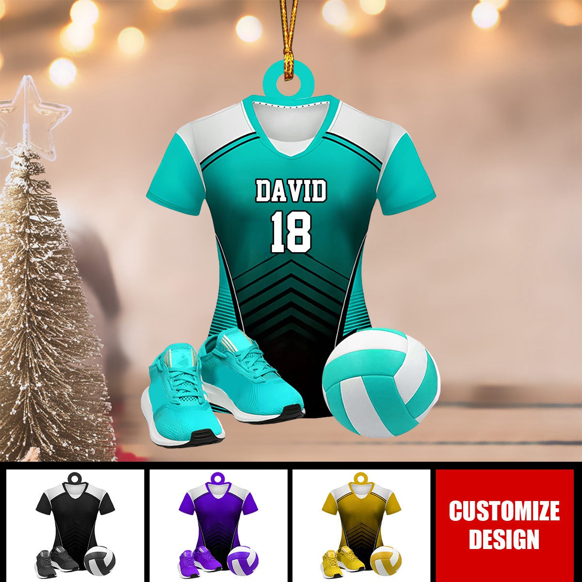 Personalized Volleyball Uniform Christmas Ornament Gift For Volleyball Lover - 2024 New Release