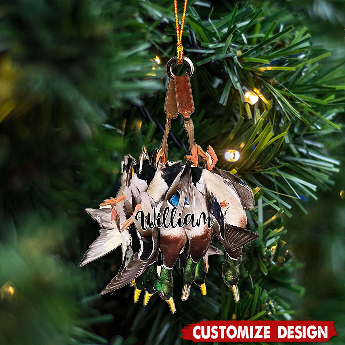 Personalized Duck Hunting Christmas Ornament-2024 New Release