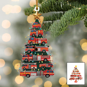 Firefighter Trucks Christmas Tree Ornament-Gift For firefighters-2024 New Release