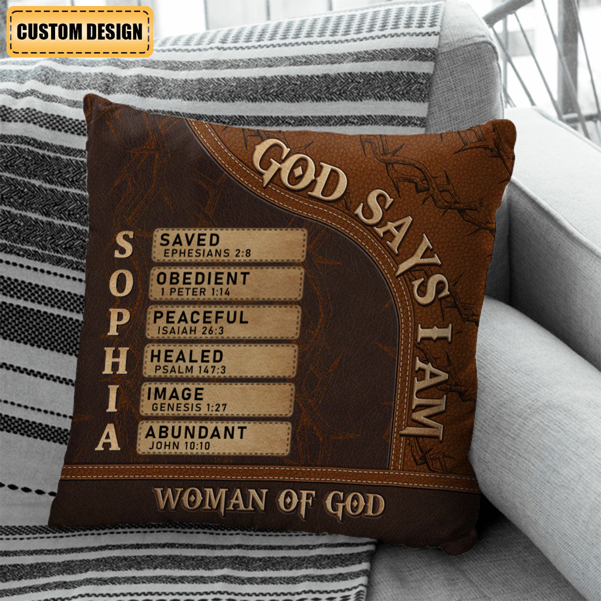 Man Of God - Personalized Pillow