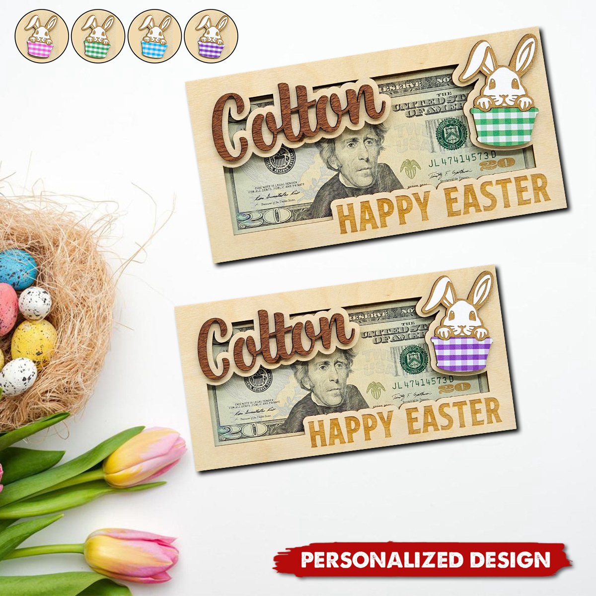 Easter Money Holder-Personalized Money Holder-Easter Gifts for Adults