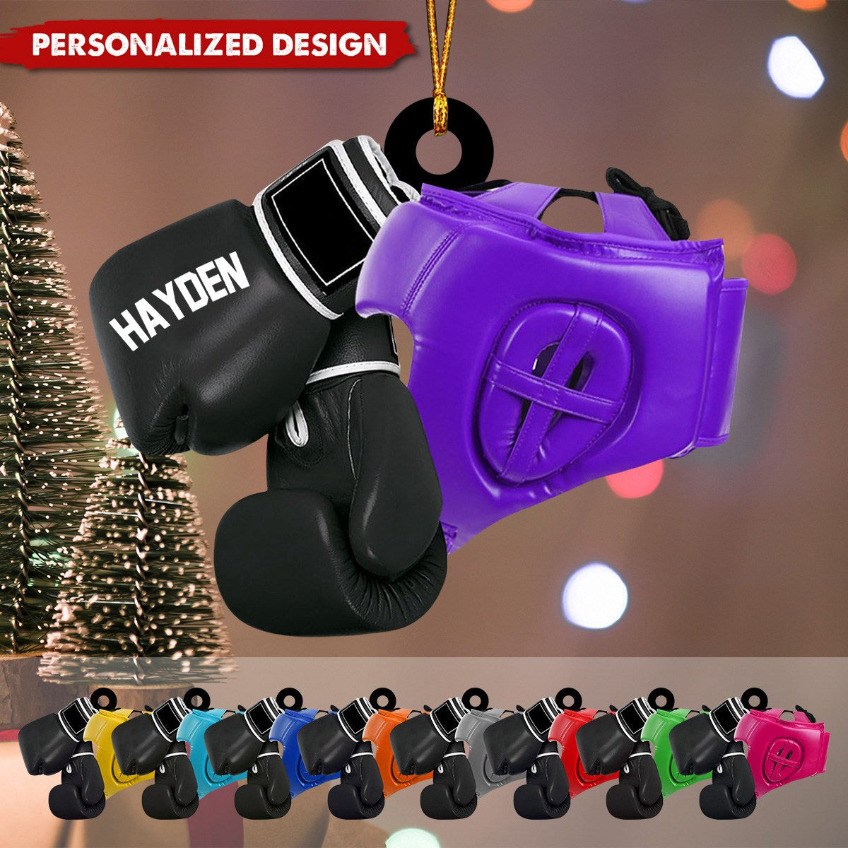 Personalized Boxing Ornament-Gifts For Boxing Lover-2024 New Release