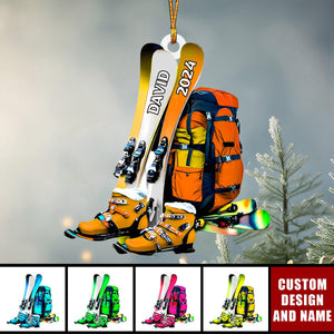 2024 New Release Personalized Snowboard Christmas Ornaments -Gifts For Skiing Lover