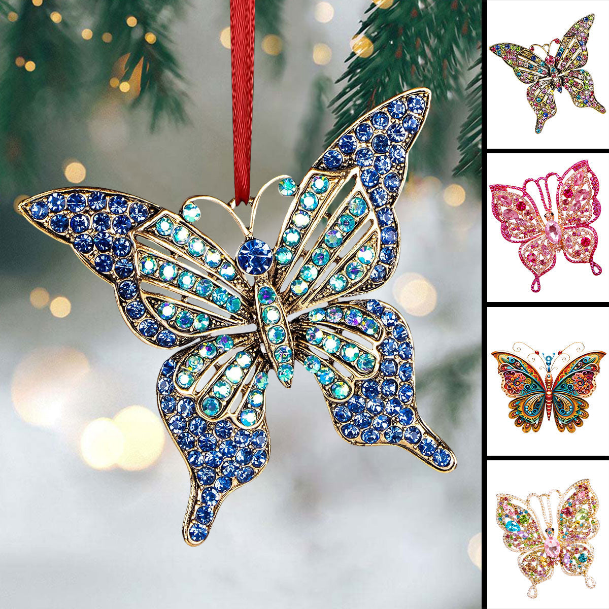 Butterfly Acrylic Ornament - Gift For Butterfly Lovers