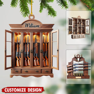Personalized Gun Shelf Christmas Ornament-2024 New Release