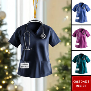 Personalized Scrub Acrylic Christmas Ornament-2024 New Release
