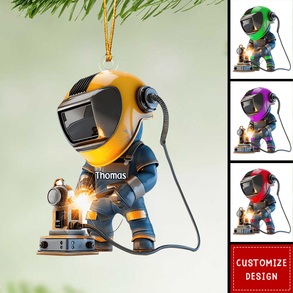 Personalized Welder Christmas Ornament - Gifts For Welder - 2024 New Release