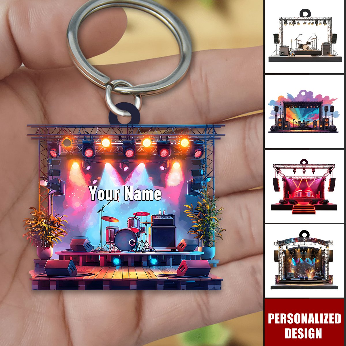 Personalized Music festivals/Concert Keychain-Gift For Music Lovers